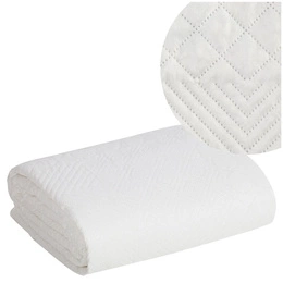 Bedspread 170 x 210 Quilted Decorative Boni5 White