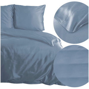 Bedding 160 x 200 3pc Satin Nova3 Blue