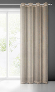 Curtain 140 x 250 Decorative Eyelets Adela Beige