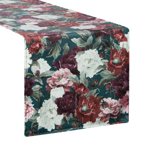 Runner 35 x 180 Decorative Velvet2 Green+Bordo