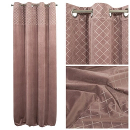 Curtain 140 x 250 Decorative Velvet Karina2 Pink