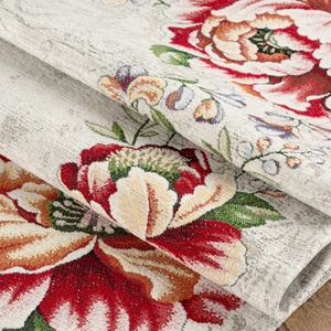 100 x 100 Decorative Tapestry Tablecloth 1182 Red