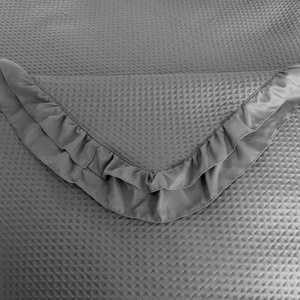 Bedspread 170 x 210 Quilted with Ruffle Rosella 06