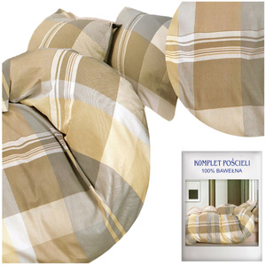 Bedding set 200 x 220 3 pcs Cotton Satin no. A1785