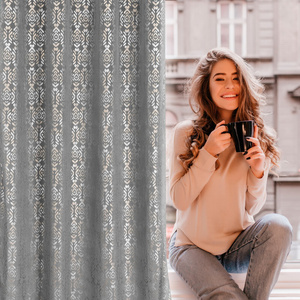 Ready-made Curtain 140 x 250 Laura Steel+Golden Splendor