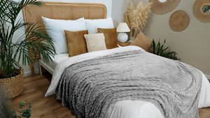 Blanket 200 x 220 Microfiber Embossed Plush Ala 3D Slices 08