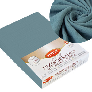 Bed sheet 160 x 200 with elastic Matex MUSLIN 34
