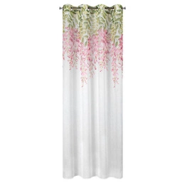 Decorative Curtain Julieta 140 x 250 Roses Spillover