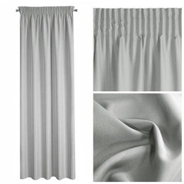 Rita Decorative Tape Curtain 140 x 270 Steel