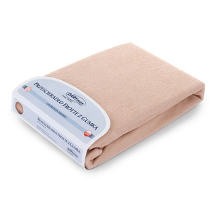 Terry sheet with elastic 020_D Beige 80x180