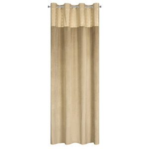 Curtain 140 x 250 Decorative Velvet Elen Beige+Grey