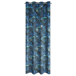 Velvet Azure Curtain 140 x 250 Spill Blue