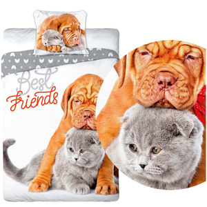 Pościel Młodzieżowa nr 335 Best Friends 140x200NP 2 części 70x90
