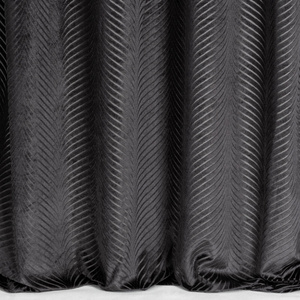 Velvet Lussi Curtain 140 x 250 Spill Black