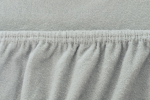 Terry sheet with elastic 155_D Ash 60x120