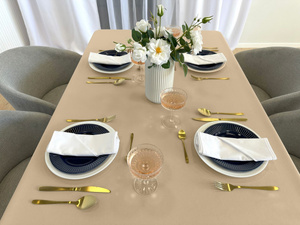 Tablecloth 140x300 Stain-Resistant Surbo Beige