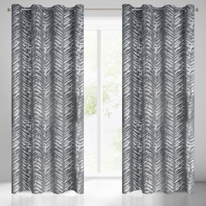 Curtain 140 x 250 Decorative Velvet Sara Sta+Silver