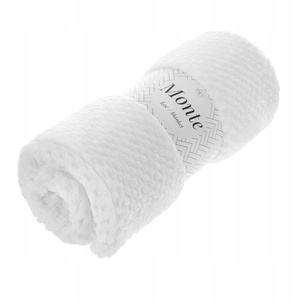 Blanket 150 x 200 Microfiber Jacquard Monte White