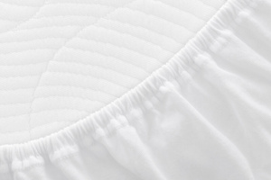 Jersey sheet with elastic 001_D White 90x200