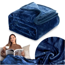 Blanket 160 x 200 Acrylic Solid Warm Yasemin 09